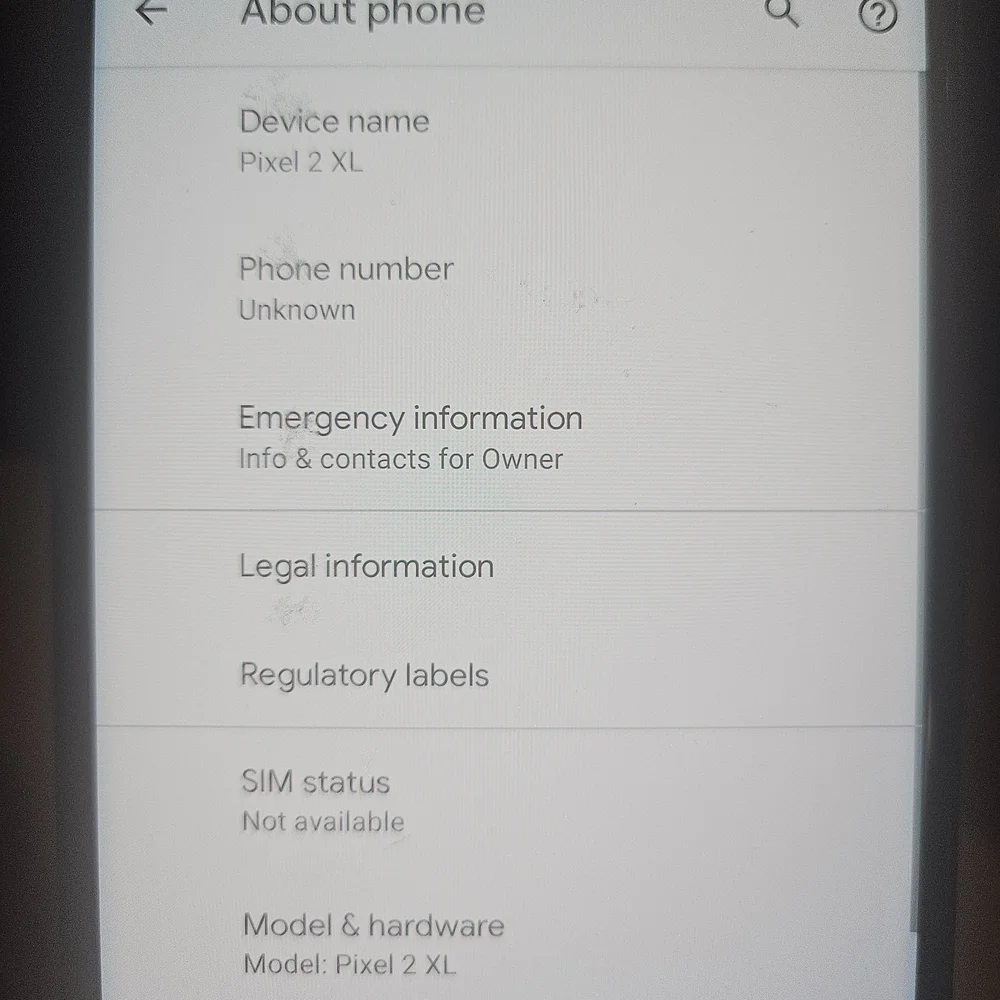 Google Smartphone with Black Frame